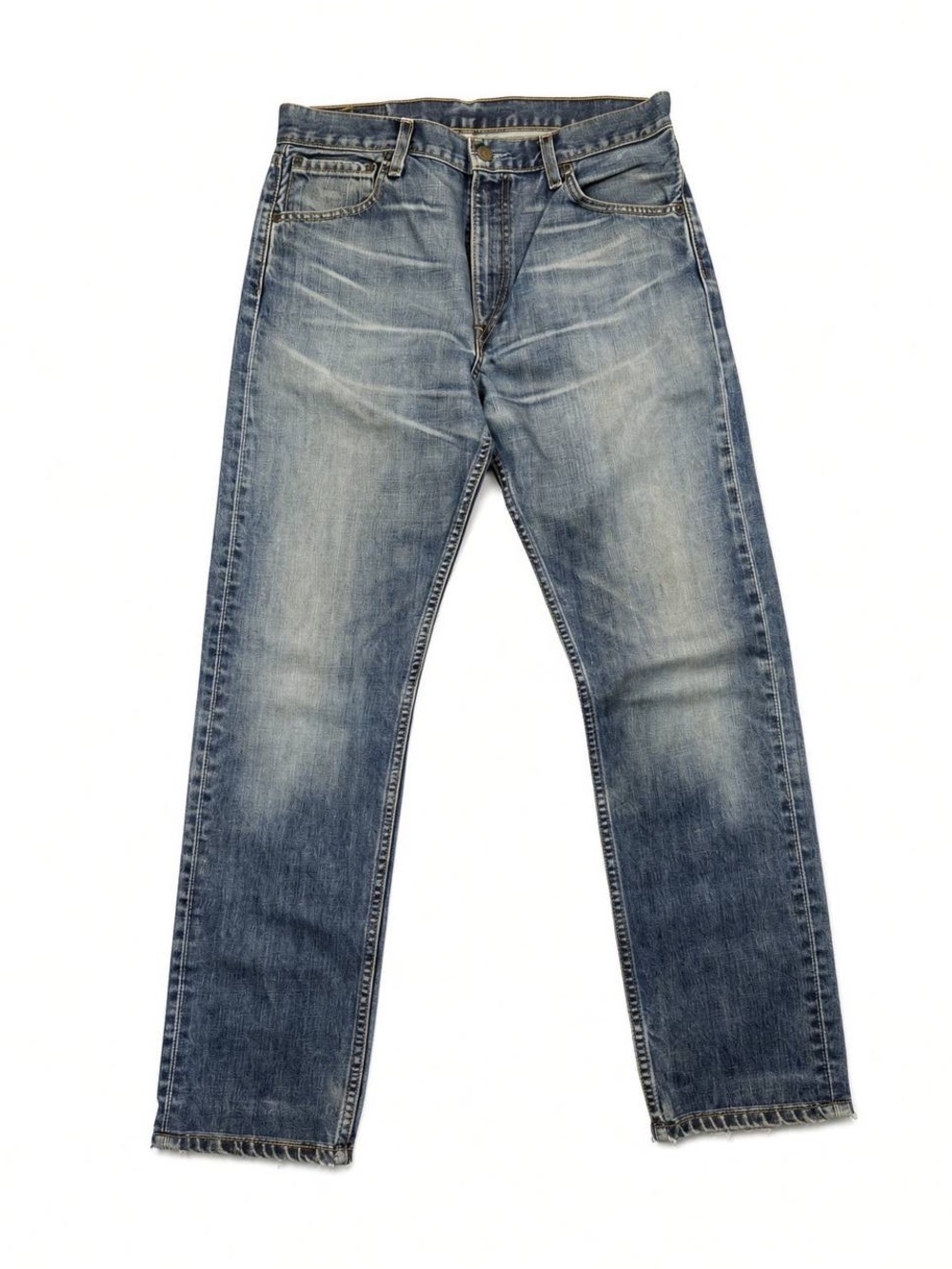 Levi's Men's Washed Blue Straight Jeans